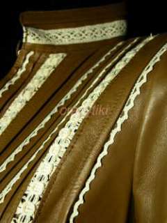 249 Boston Proper Genuine Lambskin Leather Jacket Coat Rmantic Lace 