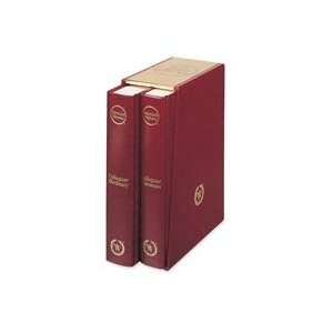  Dictionary/Thesaurus Set, 10 1/4x7 1/2, Burgundy Qty2 