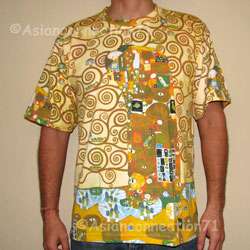 Gustav Klimt THE EMBRACE New Cap Sleeve Art T Shirt S  