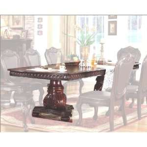 Traditional Pedestal Dining Table in Dark Cherry MCFD9500 