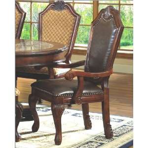  Traditional Leather Arm Chair MCFD5004 CA (Set of 2)