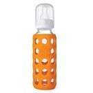 NEW Lifefactory BPA Free 9 oz Glass Baby Bottle   Orange