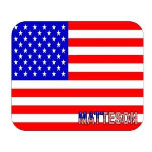  US Flag   Matteson, Illinois (IL) Mouse Pad Everything 