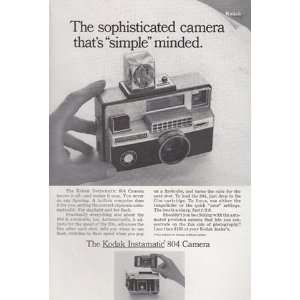  Print Ad 1967 Kodak Instamatic 804 Camera The 