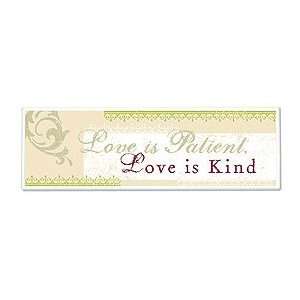   of Faith Mt254 Love Is Patient, Love Is Kind Plaque: Home & Kitchen