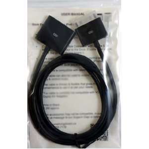 Black Dock Extension Extender Cable for iPhone 4 iPod iPad 
