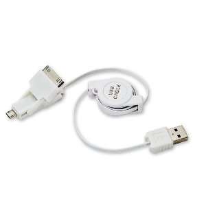  Syba Retractable USB Charging/Data Cable with iPhone, iPod 