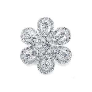  Mariell ~ Crystal Pin with Dainty Teardrop Petals Jewelry