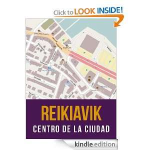 Reikiavik, Islandia mapa del centro de la ciudad (Spanish Edition 