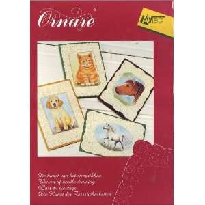  Ornare Paper Pricking Card Kit Dog Cat Horses