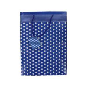  blue polka dot giftbag   Pack of 96