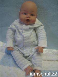 Adorable 17 1/2 Lifelike Cititoy Newborn Baby Doll For Reborn or Play 