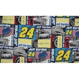  NASCAR® #24 Jeff Gordon Car Racing Fleece Fabric Print by 