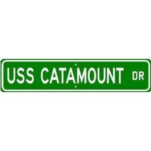  USS CATAMOUNT LSD 17 Street Sign   Navy Ship Gift Sailo 