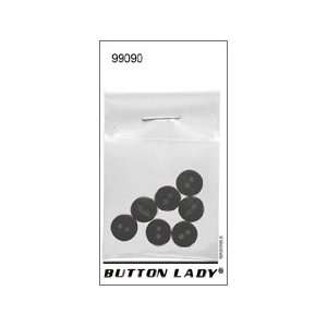  JHB Button Lady Buttons Black 3/8 7 pc (6 Pack) Pet 