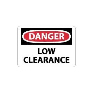  OSHA DANGER Low Clearance Safety Sign: Home Improvement