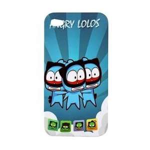 Angry Birds Pattern Hard Plastic Case for Iphone 4g 4gs. Angry Lolos 
