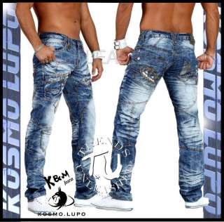 New SIZE 29 30 31 32 33 34 35 36 37 Mens Kosmo Lupo Jeans Italian Men 