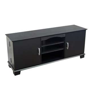 Our largest TV console features classy design with spacious shelving 