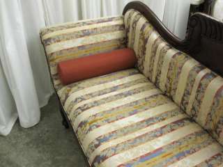 Vintage Empire Style Sleigh Sofa New Upholstery&Pillows  