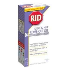  Rid Lice Egg & Nit Comb Out Gel 2oz: Health & Personal 