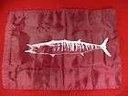 WAHOO FISH FLAG BOATING MARINE 18 x 12 NYLON VELCRO OUTRIGGER FLAG C 