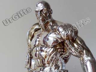 Kratos God of War Polystone Resin Statue Figure Chrome Color RARE 