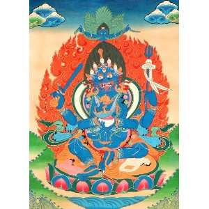  The Four Positive Karmas of Mahakala   Tibetan Thangka 