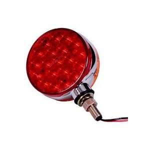   M42328RY1 40 LED 4 Chrome Round Red/Amber Double Face Pedestal Light
