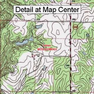  USGS Topographic Quadrangle Map   Leton, Louisiana (Folded 