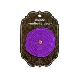  Simplicity Headband Decor Flower Layered Circle 2 Beauty