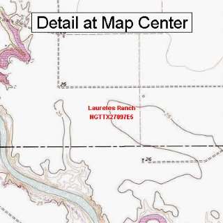   Topographic Quadrangle Map   Laureles Ranch, Texas (Folded/Waterproof