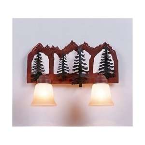  Avalanche Ranch   Keystone Vanity Light Fixture   Cedar 