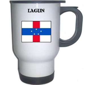  Netherlands Antilles   LAGUN White Stainless Steel Mug 
