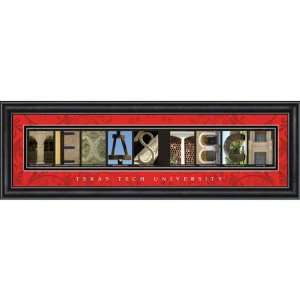 Texas Tech Red Raiders Letter Art: Sports & Outdoors