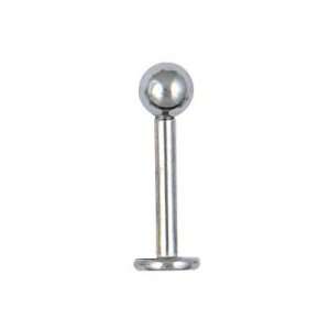  Body jewelry surgical steel labret with bead: Jewelry