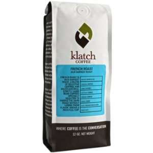 Klatch Coffee   French Roast Coffee Beans   12 oz  Grocery 