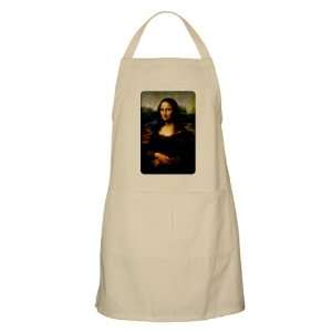  Apron Khaki Mona Lisa HD by Leonardo da Vinci aka La 