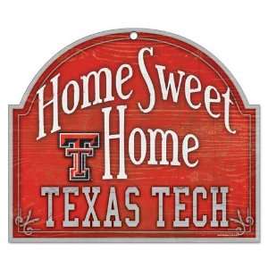  NCAA Texas Tech Red Raiders 11 x 9 Home Sweet Home 