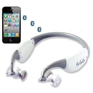  Sporty (white) Bluetooth Wireless Stereo Headset (Music 
