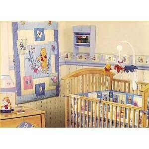   Garden Party Baby Crib / Bedding Set of 6 and Musical Mobile.: Baby