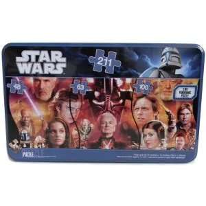  Star Wars Panoramic Puzzle in Collectable Tin Toys 