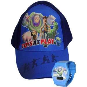    Stylish Toy Story Boys Blue Cap and LCD Watch Toys & Games