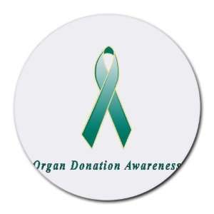  Organ Donation Awareness Ribbon Round Mouse Pad Office 