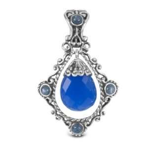  Pollack Sterling Silver Blue Chalcedony Brilliance Enhancer Jewelry