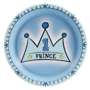 Lil Prince 1st Birthday Dinner Plates (8) Party Supplies:  