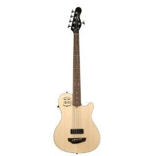   Chambered Electro Acoustic Bass Guitar (Natural): Musical Instruments