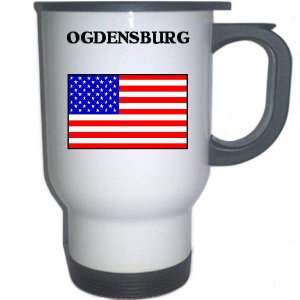  US Flag   Ogdensburg, New York (NY) White Stainless Steel 