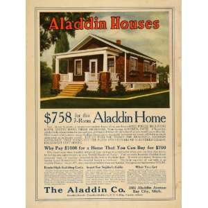  1918 Ad Inexpensive Aladdin Homes for Sale Bay City 