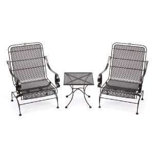   Highland Park Wrought Iron Chat Group Collection: Patio, Lawn & Garden